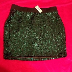BNWT sequin mini skirt